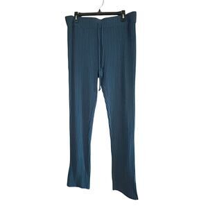 HONEYDEW New Steel Blue Ribbed Drawstring Lounge Pants Size XL